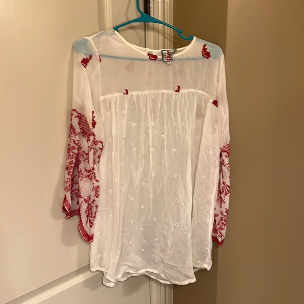 JOHNNY WAS 3/4 length sleeve. Size S